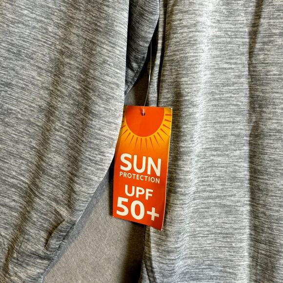 Surf & Swim Swim Tee UPF 50 Gray Beach Pool Vacation NEW XL - Picture 5 of 6